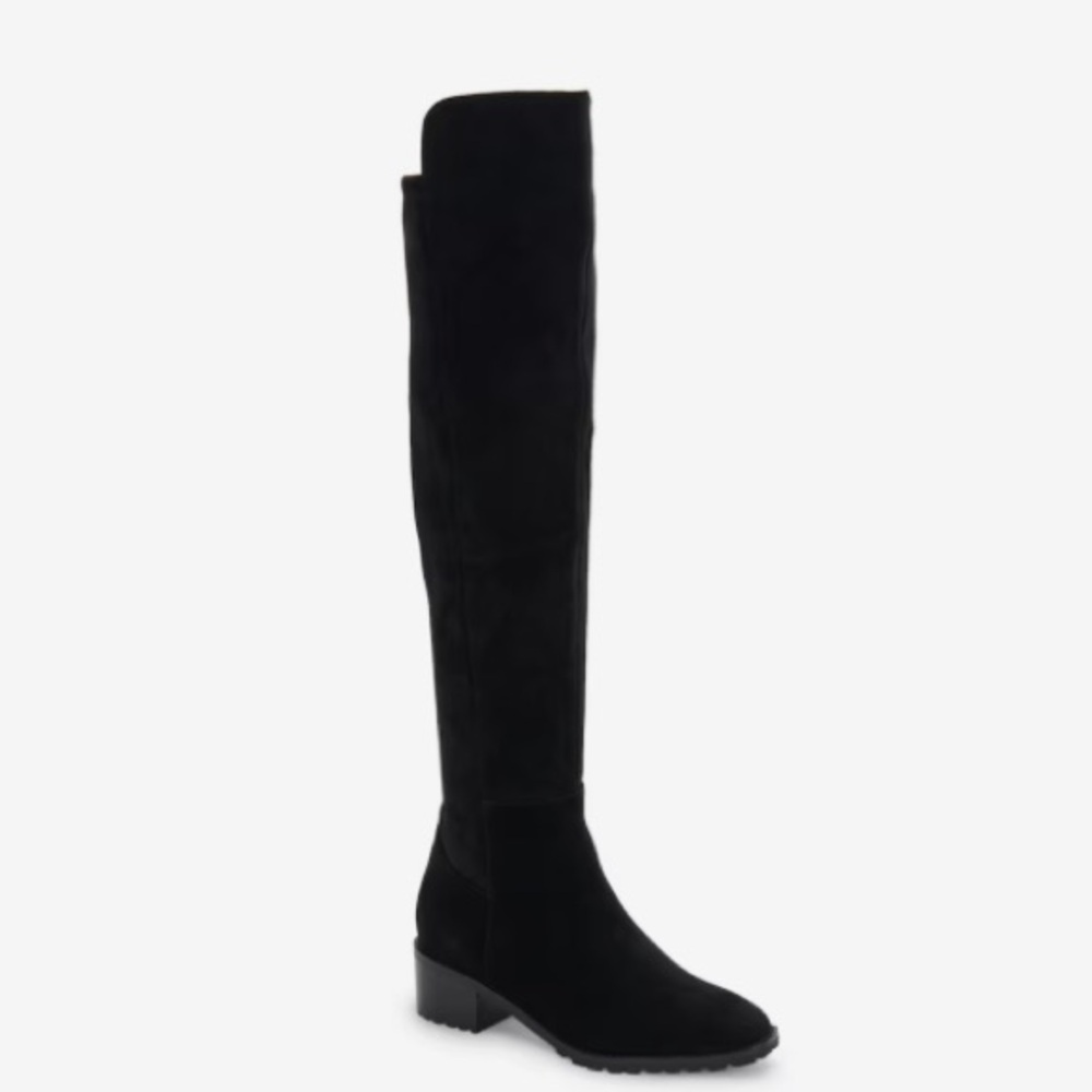 Blonde Sierra Waterproof Over the knee suede boot